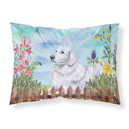 Carolines Treasures Carolines Treasures CK1237PILLOWCASE Maremma Sheepdog Spring Fabric Standard Pillowcase CK1237PILLOWCASE